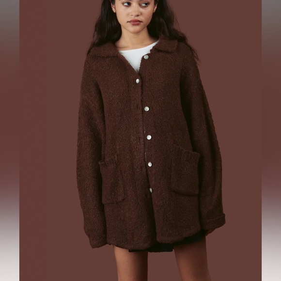 UNIF Tops - NEW UNIF Slug Sweater in Brown Size: Small
